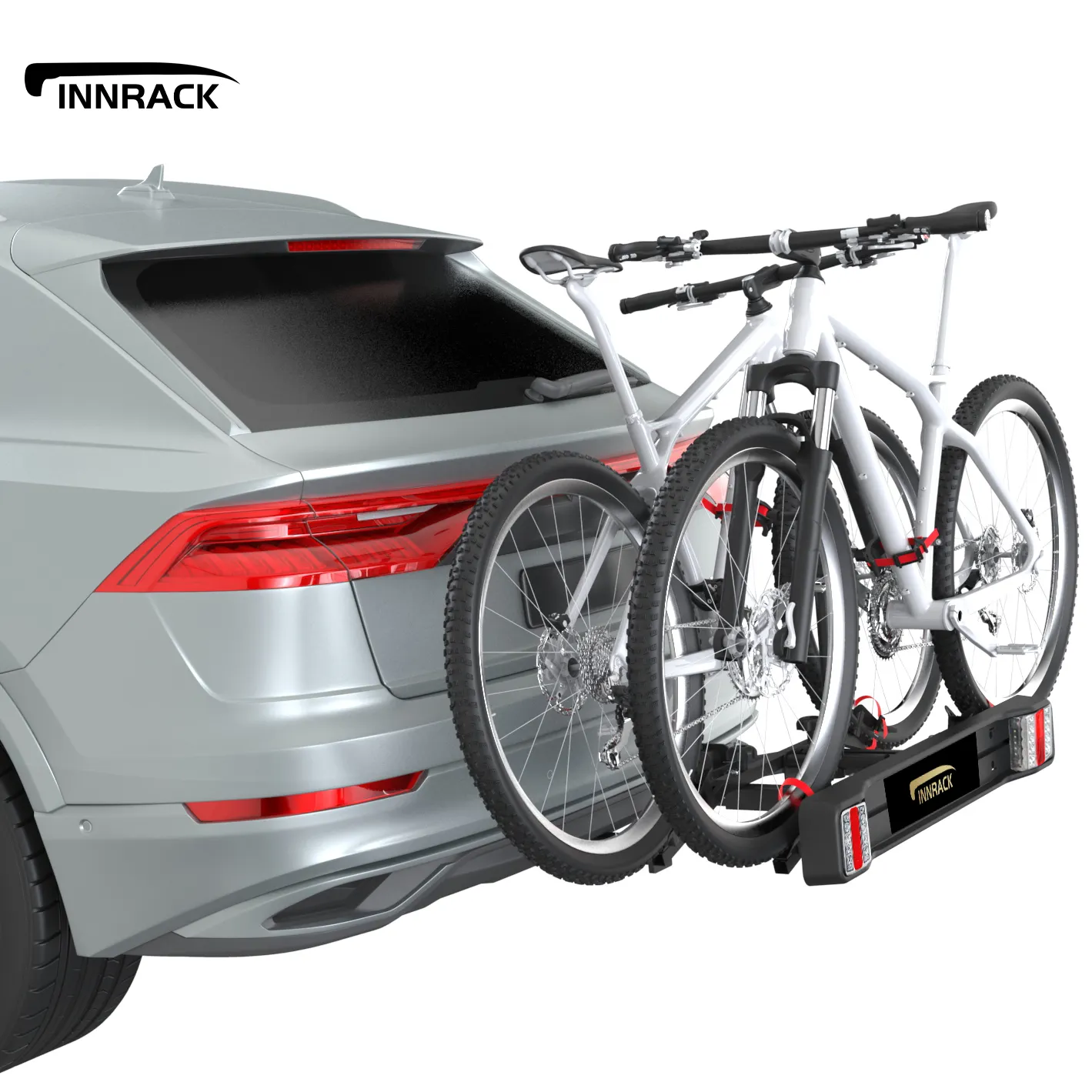 OEM bisiklet araba raf 2 bisikletleri çeki topu bisiklet taşıyıcı Sedan açık seyahat demir tüp gövde montaj bisiklet rafı