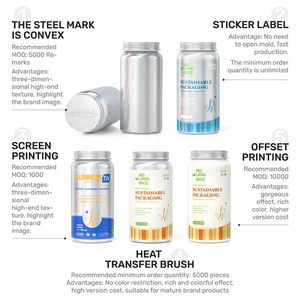 Bouteilles en aluminium pour vitamines de qualité alimentaire, contenances 90ml, 100ml, 160ml, 180ml, 380ml - Product Image 5