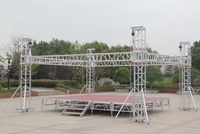 Dj Booth en alliage d'aluminium assemblage de levage de performance robuste grande plate-forme d'activité de plein air podium