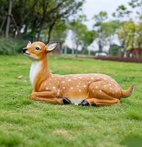A090 Figurine d'animal en fibre de verre de haute qualité, statue d'animal en FRP, sculpture extérieure pour une utilisation à long terme - Product Image 1