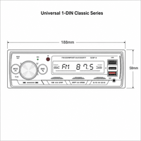 VOLOX 1 DIN Araç MP3 Çalar 7 Renkli Işıklar 50Wx4 Yüksek Güçlü Bluetooth Stereo Radyo 4-RCA USB TF Fabrika-Toptan-Fiyatı
