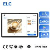 ELC POS1095T Tablet PC de 11 Pulgadas para Montaje en Pared, Android 16, 4+64GB, Incluye Caja 86, Pantalla Táctil de 10 Puntos y 280nits, Señalización para Negocios