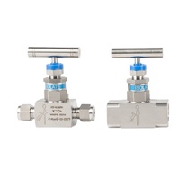 Válvulas de purga y bloque de acero inoxidable de 6000PSI, válvulas de gas de aguja de alta presión SS316
