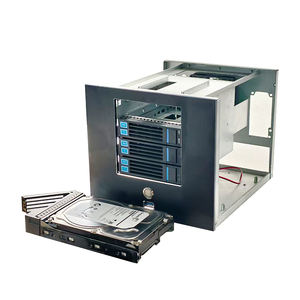 Vente chaude 4 Position de disque <span class=keywords><strong>NAS</strong></span> Enterprise Network Storage Server <span class=keywords><strong>DIY</strong></span> Black Qunhui Chassis Flex Power ITX - Product Image 1