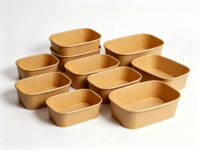 Bol biodégradable et compostable en bagasse de canne à sucre, écologique, jetable, compatible micro-ondes, pour soupes et aliments, idéal pour les fêtes