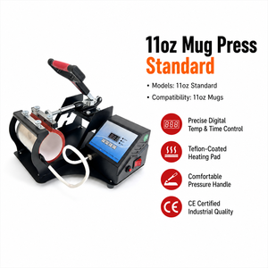Professional 11oz Mug Press Machine Sublimation Heat Press for Personalized Photo Mug DIY Ceramic Cup Printing Machine Printer - Product Image 6
