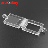 Interrupteur d'urgence transparent, étanche et durable en PC, avec bouton-poussoir de verrouillage et clé pour interrupteur standard de forme bateau