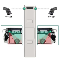 Cámara de Visión Lateral, Cámara de Punto Ciego para Espejo Retrovisor Lateral, 1080P AHD IP68, Impermeable, Visión Nocturna IR, Gran Angular, para Camiones, Autobuses y Vehículos