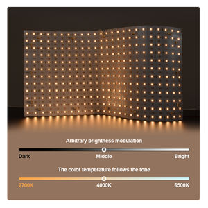 แผ่นไฟ LED แบบยืดหยุ่นได้600*300 SMD2835 DC24V 576LED สีขาวคู่35W Ra80-95 2700K + 6500K 120มุมลำแสง ° IP20/65 - Product Image 4