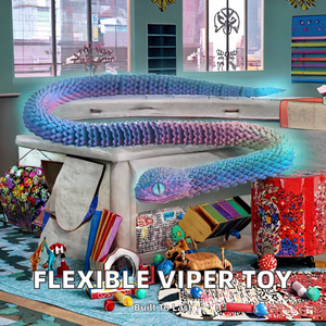 Venta Directa de Fábrica, Juguete de Animal Víbora Impreso en 3D con Material PLA, Articulado, Flexible, Ensamblable, Unisex, 7-12 Meses - Product Image 2