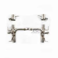 Tuyau d'échappement à soupape sous vide haute performance pour Ferrari 488 3.9T 2015-2019, système d'échappement Catback en acier inoxydable 304 avec X-Pipe pour amélioration de puissance