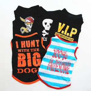 Pet summer cotton vest Cats and dogs super cool breathable print Classic thin shirt can be customized printed