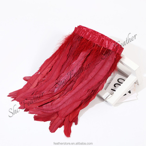 Plumas de cola de gallo de 40-45 cm <span class=keywords><strong>en</strong></span> stock, seleccionadas a mano, de la mejor calidad, para diseño de carnaval DIY - Product Image 2