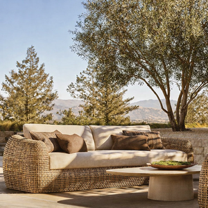 Set di Mobili da Esterno di Lusso in Alluminio, Divano in Rattan per Hotel, Arredamento da Giardino Impermeabile, Sdraio da Piscina - Product Image 2