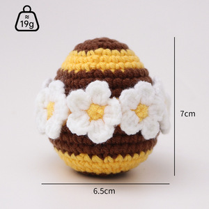 Nuevo éxito <span class=keywords><strong>de</strong></span> ventas transfronterizo: Mini bolso <span class=keywords><strong>de</strong></span> muñeca <span class=keywords><strong>de</strong></span> ganchillo hecho a mano <span class=keywords><strong>con</strong></span> relleno <span class=keywords><strong>de</strong></span> algodón, diseño <span class=keywords><strong>de</strong></span> maceta <span class=keywords><strong>de</strong></span> rosas y tortuga, juguete tejido - Listo para usar - Product Image 4