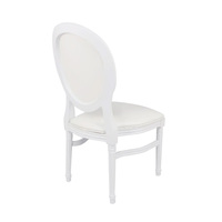 Chaises durables de mariage en bois de chêne avec du cuir pour divers événements Mariages et fêtes Meubles extérieurs d'hôtel