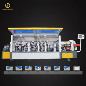 Automatic Curve Edge Banding Machinery Wood Mdf Pvc Wood Melamine Board 45 Degree Mini Small Bevel Auto Edge Banding Machine