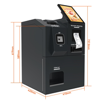 Máquina de Manejo de Efectivo Personalizada de 10.1 Pulgadas, Dispensador de Monedas para Supermercado, Máquina de Cambio de Billetes a Monedas, Reciclador de Efectivo, Kiosco
