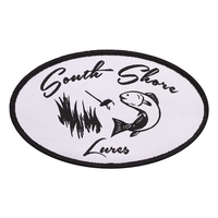 Étiquettes de vêtements tissées avec logo personnalisé, badge en tissu, patch uniforme, patch tissé avec impression UV