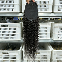 Queue de cheval afro bouclée à prix abordable, 100 % cheveux humains, avec cordon de serrage, extensions de cheveux naturels