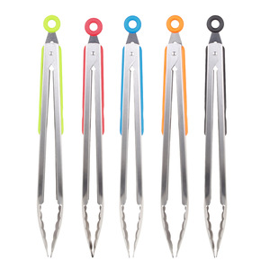 Pinces <span class=keywords><strong>de</strong></span> cuisine en acier inoxydable <span class=keywords><strong>de</strong></span> 7, 9 et 12 pouces avec poignée antidérapante et verrouillage, idéales pour la cuisson et le <span class=keywords><strong>barbecue</strong></span> - Product Image 2