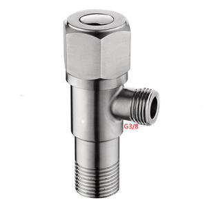 การออกแบบใหม่304สแตนเลสวาล์วมุม1/2 3/8ตลับทองเหลืองสามเหลี่ยมวาล์วล้าง BasinWater SS MS 3/8มุมวาล์ว - Product Image 6