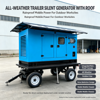 Générateur diesel Weichai 480V, type silencieux, démarrage automatique, châssis ouvert, ATS, démarrage à distance, 1800 tr/min, pour le marché égyptien, prix direct usine