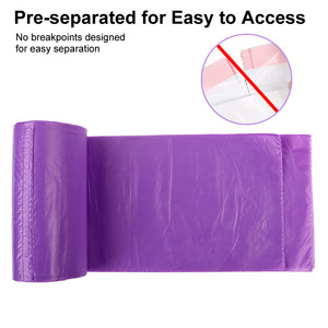 Sacchetti di Plastica Biodegradabili di Alta Qualità con Manico Fustellato, Sacchetti per Rifiuti a Prezzo di Fabbrica, Sacchetti per Spazzatura di Boutique - Product Image 3