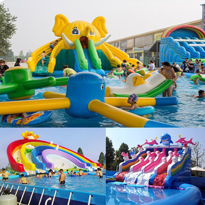 Lớn 10 Mét Cao Bơm Hơi Khổng Lồ Trượt Nước Hồ Bơi Nhảy Lâu Đài Và Thư Bị Trả Lại Trượt Nước Cho Trẻ Em Giá Rẻ Công Viên Nước - Product Image 2