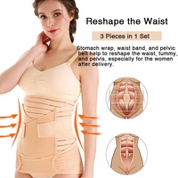 Ceinture de soutien abdominale post-partum pour césarienne, gainante et ajustable, design gonflable, en polyester et nylon