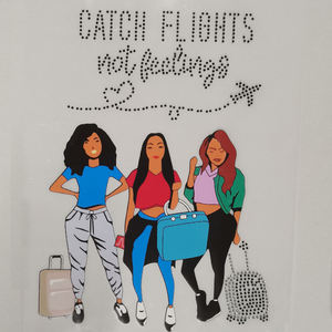 DTFプレス準備完了シャツ生地カスタムアフロガールデザインヒートプレスステッカー転写熱転写印刷 - Product Image 2