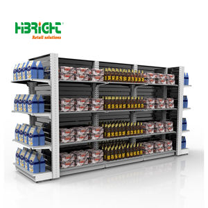 Vente en gros bon marché Présentoir de commodité en alliage d'aluminium multi-unités personnalisé gondole d'étagère de supermarché - Product Image 4