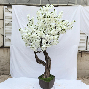 Tik Tok YouTube Instagram Latest Custom Bonsai Potted Plant Pink White <strong>Artificial</strong> Cherry Blossom <strong>Tree</strong> For Home Indoor Decor - Product Image 3