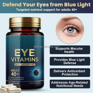 لوتين وزياكسانثين فيتامينات العين للبالغين حماية الضوء الأزرق تحسين البصر كبسولات GMP معتمدة - Product Image 3