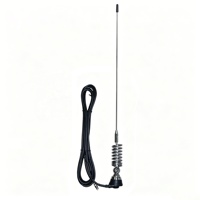 Antenne mobile HF VHF 66-88 MHz avec connecteur FME, base à ressort en acier inoxydable pour voiture, camion, radio CB, communications bidirectionnelles