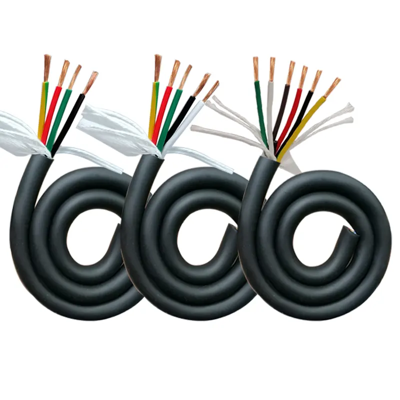 Cabo de cobre de PVC resistente a óleo e abrasão, cabo Trvv de qualidade, cabos e fios de corrente de arrasto altamente flexíveis