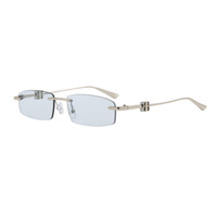 Nouvelles Lunettes de Soleil Carrées Sans Monture UV400 Style Instagram Européen/Américain B-Brand 2026 pour Femmes – Tendance Métal Chic