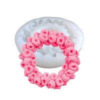 Moule en silicone DIY pour gâteau au chocolat, motif couronne de fleurs de framboise et de mûre, classique, populaire, simple, 3D, neuf, pas cher, directement de l'usine
