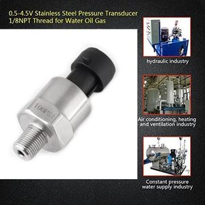 Capteur de pression Walfront 100 Psi en acier inoxydable 316 1/8 NPT pour huile, carburant, air, eau - Product Image 4