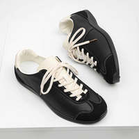 Sepatu Tenis Warna Raramel yang Sedang Tren Sepatu Latihan Klasik Jerman Gaya Bawah Tanah Fashion Sepatu Olahraga Unisex untuk Santai.