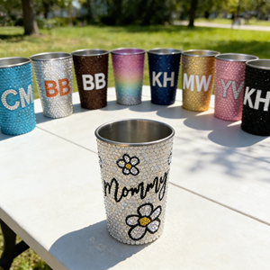 Mug à bière en acier inoxydable SUS304 à paroi simple, écologique, 17 oz, couleur personnalisée, orné de strass, vente en gros Brightday - Product Image 1