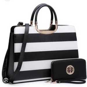 Sac à main élégant en similicuir pour femme avec finition à pompon, fermeture éclair supérieure, grand espace intérieur, poignée d'épaule, sac à main tendance - Product Image 3