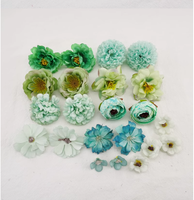 Premium Quality Bag Pack Gemischte künstliche Blumen köpfe für Hochzeit Geburtstags feier Weihnachts kuchen Dekorieren Zubehör Wand dekoration