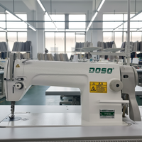 Machine à coudre industrielle plate DS-8700 à grande vitesse, programmable, à moteur, point noué, pour production uniforme et commandes en gros