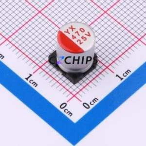 Condensador Sólido SMD SPT1EM471F09TRVZC, D8xL9mm (Capacitancia: 470uF) (Precisión: 20%) (Voltaje Nominal: 25V) - Product Image 1