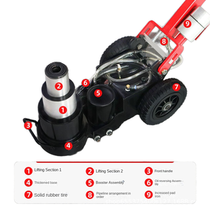 Nouveau Vérin Pneumatique Horizontal 80 <span class=keywords><strong>Tonnes</strong></span> 30 <span class=keywords><strong>Tonnes</strong></span> 50 <span class=keywords><strong>Tonnes</strong></span> 100 <span class=keywords><strong>Tonnes</strong></span>, Outil de Réparation Automobile Hydraulique Spécial Pression d'Air, Acier Métallique - Product Image 4