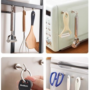 Gancio a ventosa in ferro elettroplaccato con forte adesivo magnetico, moderno, verniciato e serigrafato, per organizzazione cucina senza soluzione di continuità - Product Image 5