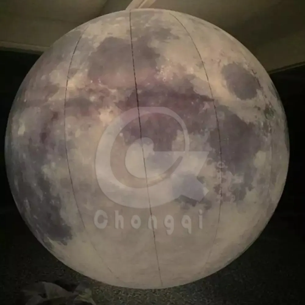 Hohe Qualität Riesen künstliche helium Dekoration photolumineszenz Beleuchtung Aufblasbare Mond Ball
