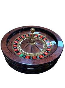 80เซนติเมตรดีลักซ์บ่อนคาสิโนกระบอกในประเทศไม้ที่เป็นของแข็งล้อรูเล็ตที่มีลูก - Product Image 6