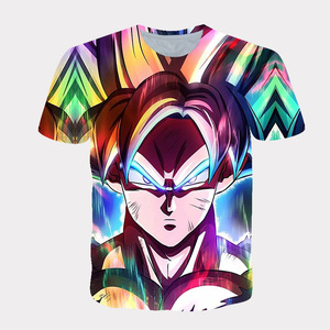 เสื้อยืดฮิปฮอปลายการ์ตูนโกคู Z พิมพ์ลาย 3 มิติ ตัวอย่างฟรี เสื้อยืดแขนสั้นใส่สบาย ผลิตจากโพลีเอสเตอร์ ดีไซน์สร้างสรรค์ - Product Image 2